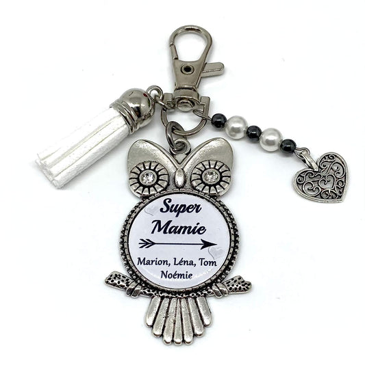 Porte clés personnalisé Super Mamie